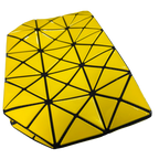 Bao Bao Issey Miyake Yellow Geometric PVC Clutch