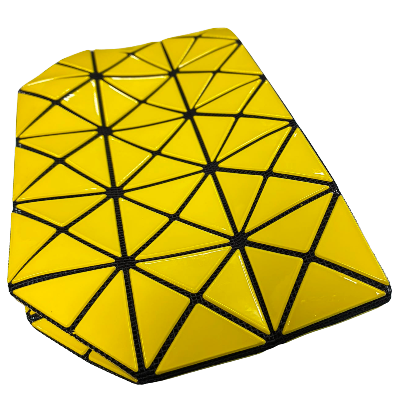 Bao Bao Issey Miyake Yellow Geometric PVC Clutch