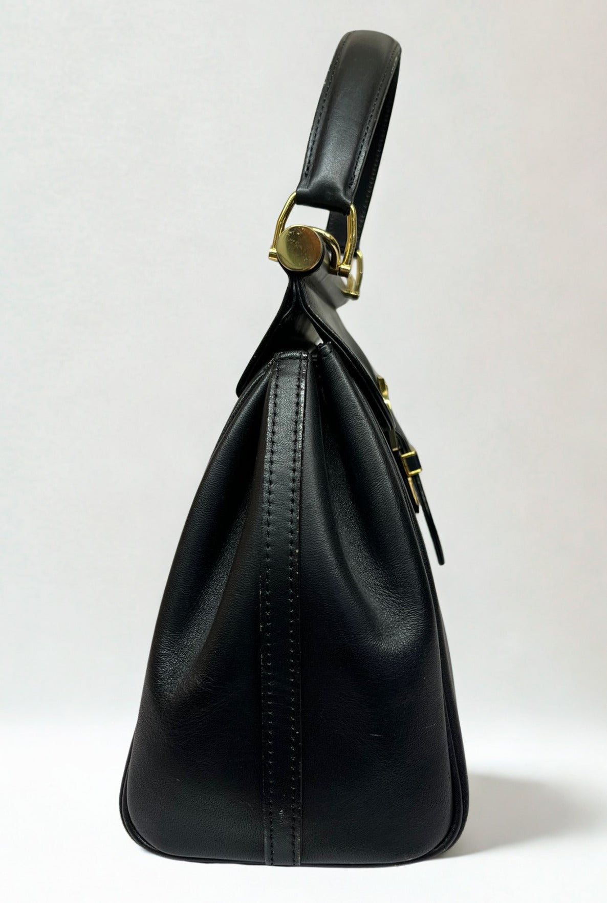 Vintage Valentino Garavani Top Handle Leather Handbag