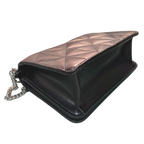Calvin Klein Quilted Emblem Logo Mini Bag Black