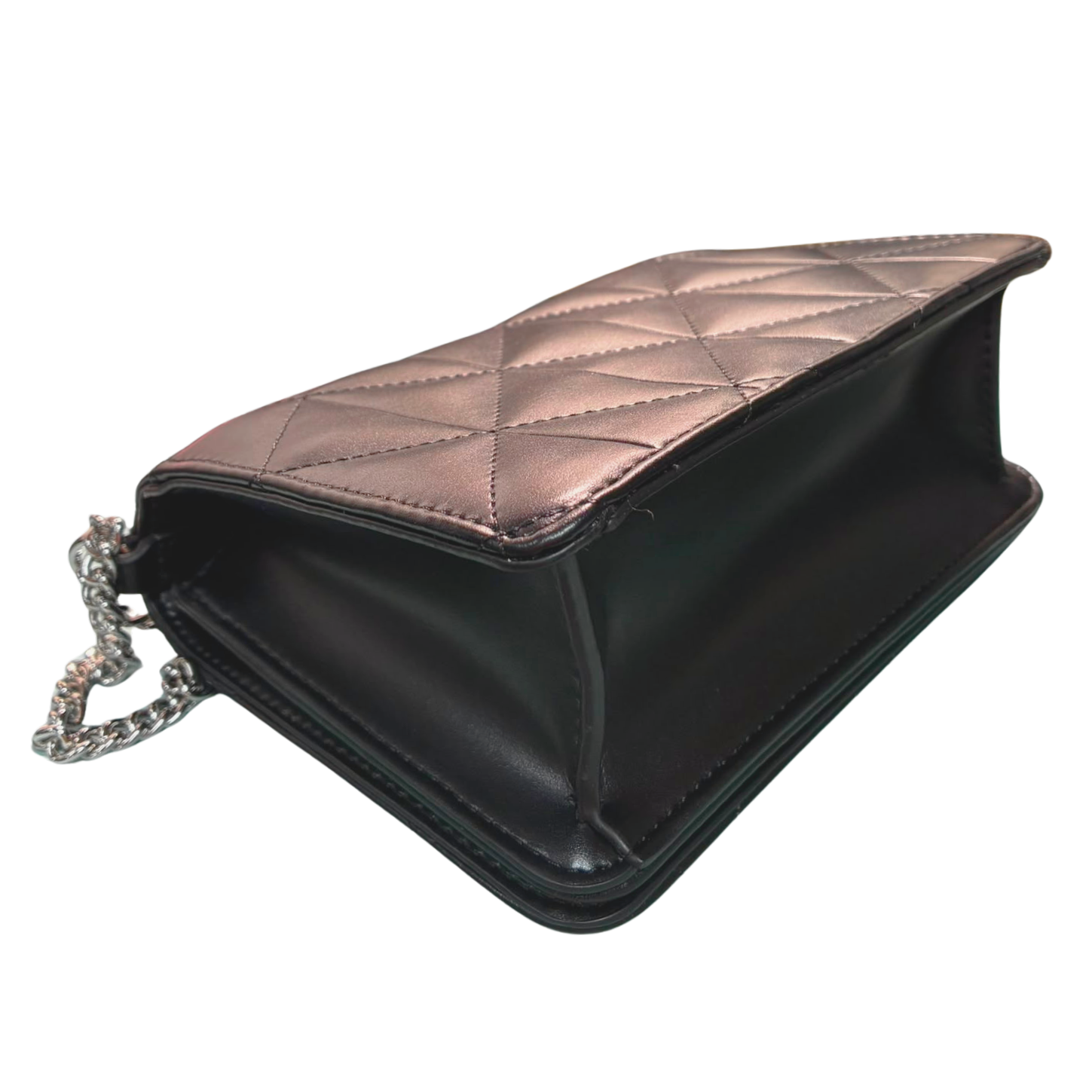 Calvin Klein Quilted Emblem Logo Mini Bag Black
