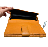 Gucci Long Wallet Leather Orange