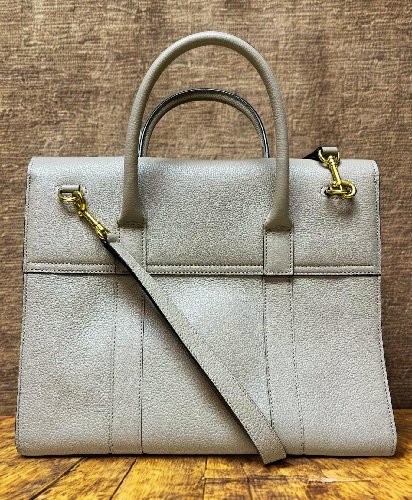 Mulberry Beige Leather Bayswater Satchel Secondary image