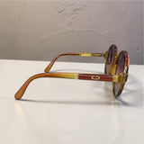 CHRISTIAN DIOR  CD Logo Vintage Sunglasses, Brown Frame Purple Lens