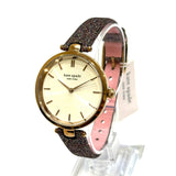 Kate Spade, KSW1580 Holland Rainbow Glitter Leather 34mm Ladies Quartz Watch