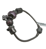 Pandora Heart And Snake Chain Bracelet With 8 Charms 36.5G Silver