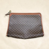 Celine Brown Macadam Clutch Bag