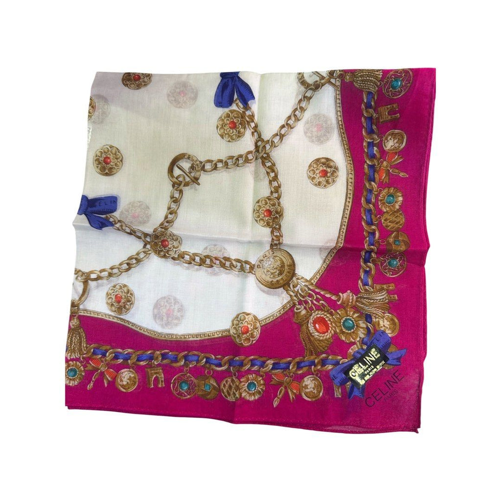 Celine Handkerchief Baroque Inspired Chains Tassels And Ribbons