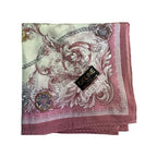 Celine Paris Handkerchief Floral With Chains And Medals Pink