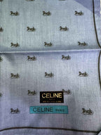Celine Small Chariot HorseDrawn Carriage Monogram Handkerchief Blue