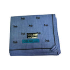 Celine Small Chariot HorseDrawn Carriage Monogram Handkerchief Blue