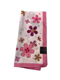 Celine Pink Handkerchief, Flower Print