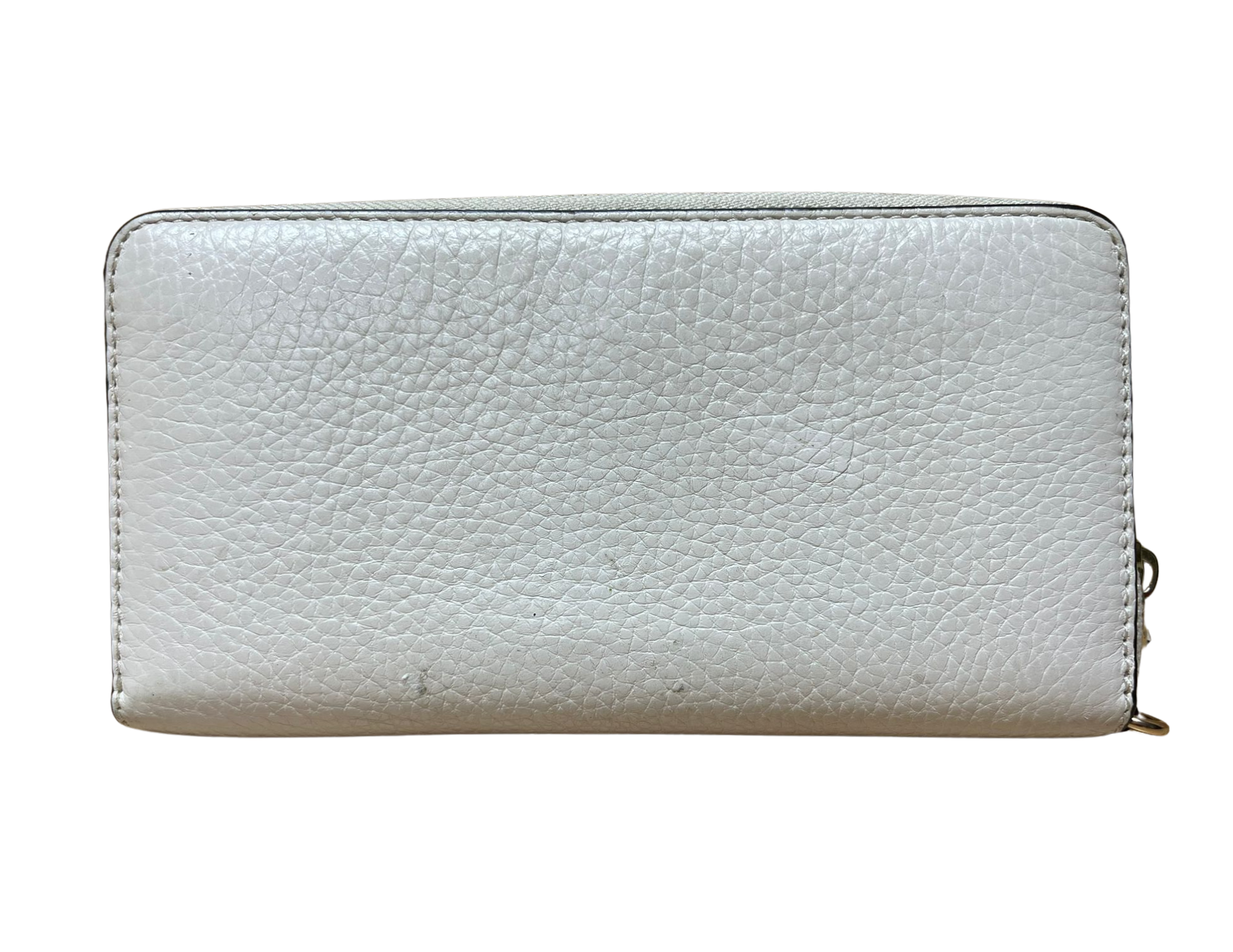 Coach Wallet Accordion Zip Pebble Leather Off White Secondary image
