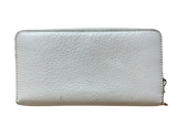 Coach Wallet Accordion Zip Pebble Leather Off White