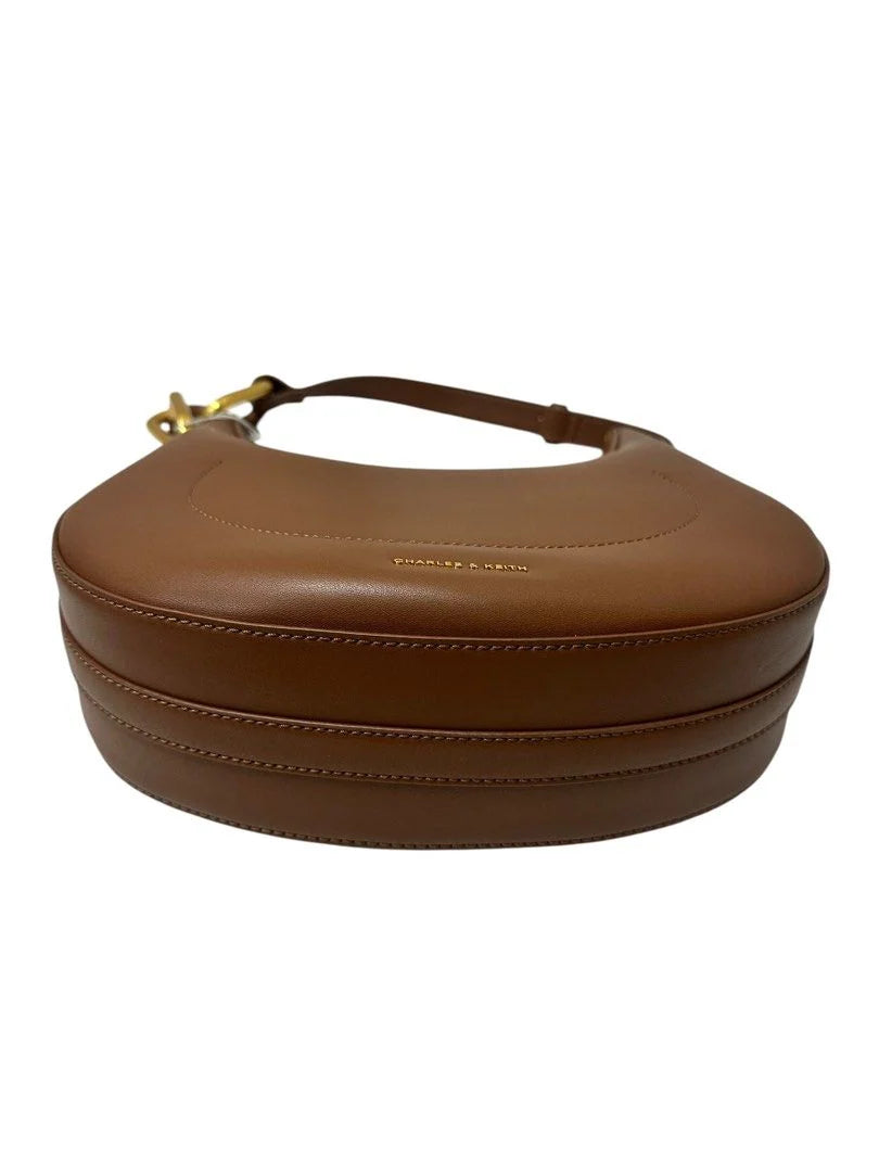 Charles & Keith Brown Hobo Bag
