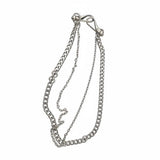 Charles & Keith Double Chain Stainless Steel Necklace