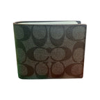 Coach 3-Piece Wallet Gift Set- Black Signature PVC