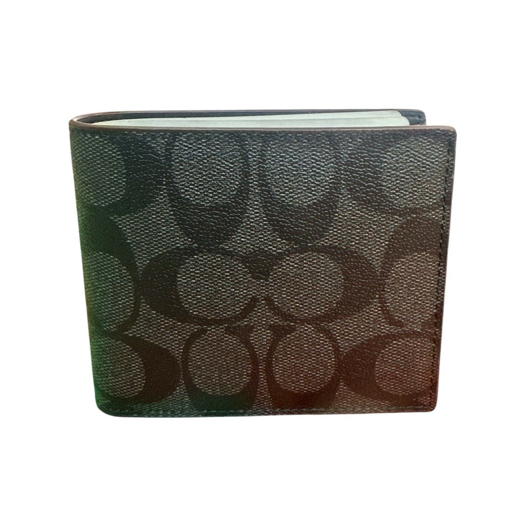 Coach 3-Piece Wallet Gift Set- Black Signature PVC