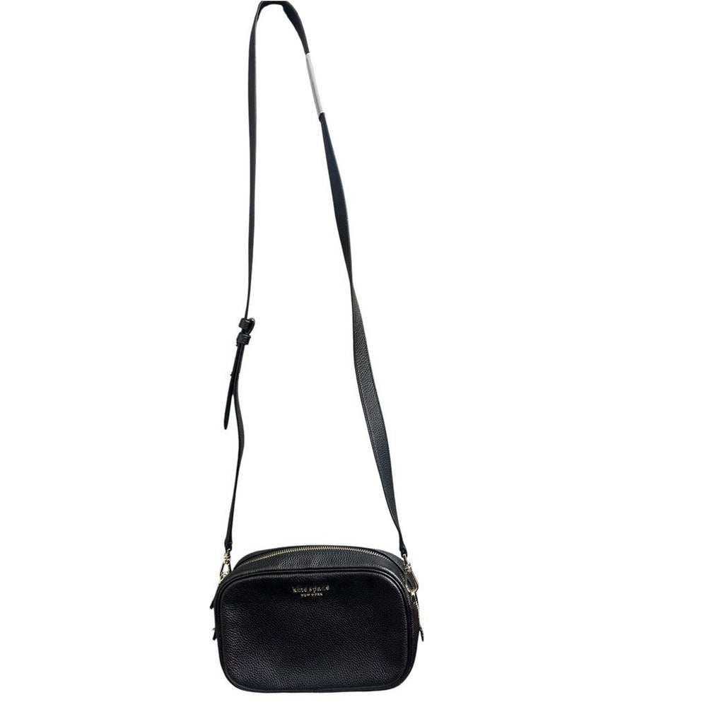 Kate Spade black leather camera/crossbody bag
