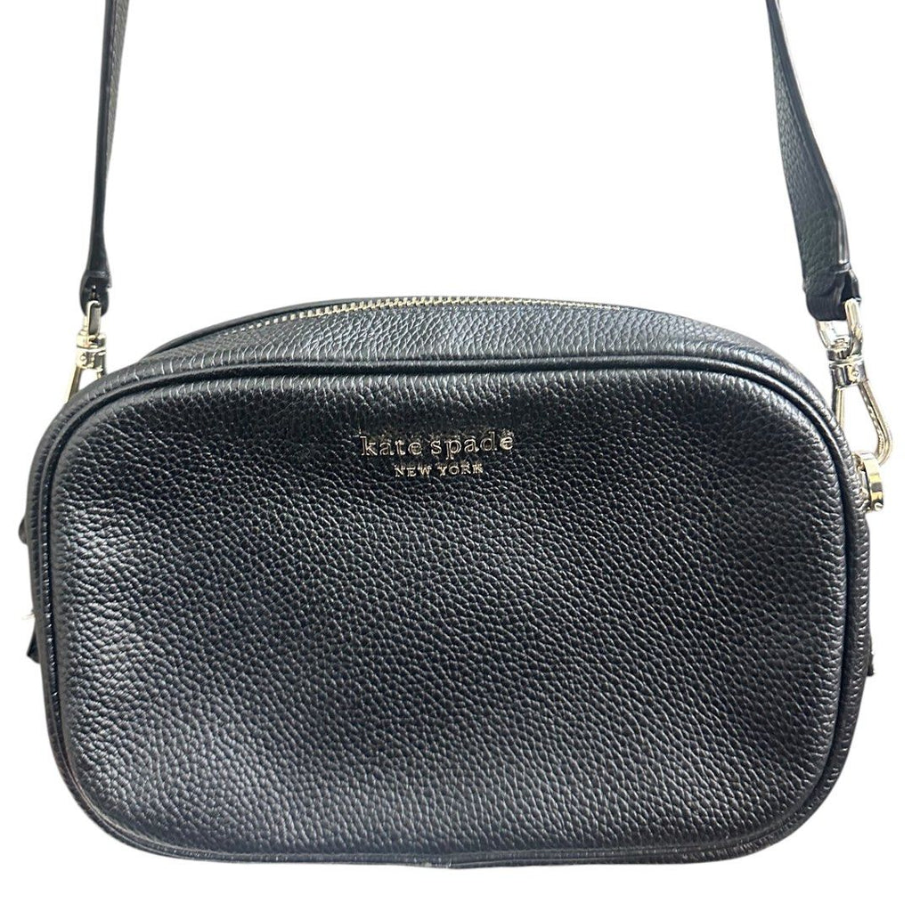 Kate Spade black leather camera/crossbody bag
