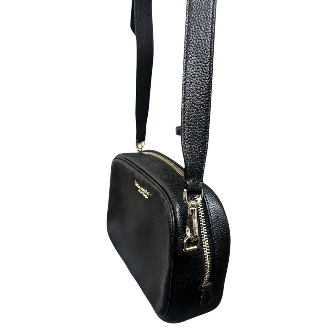 Kate Spade black leather camera/crossbody bag