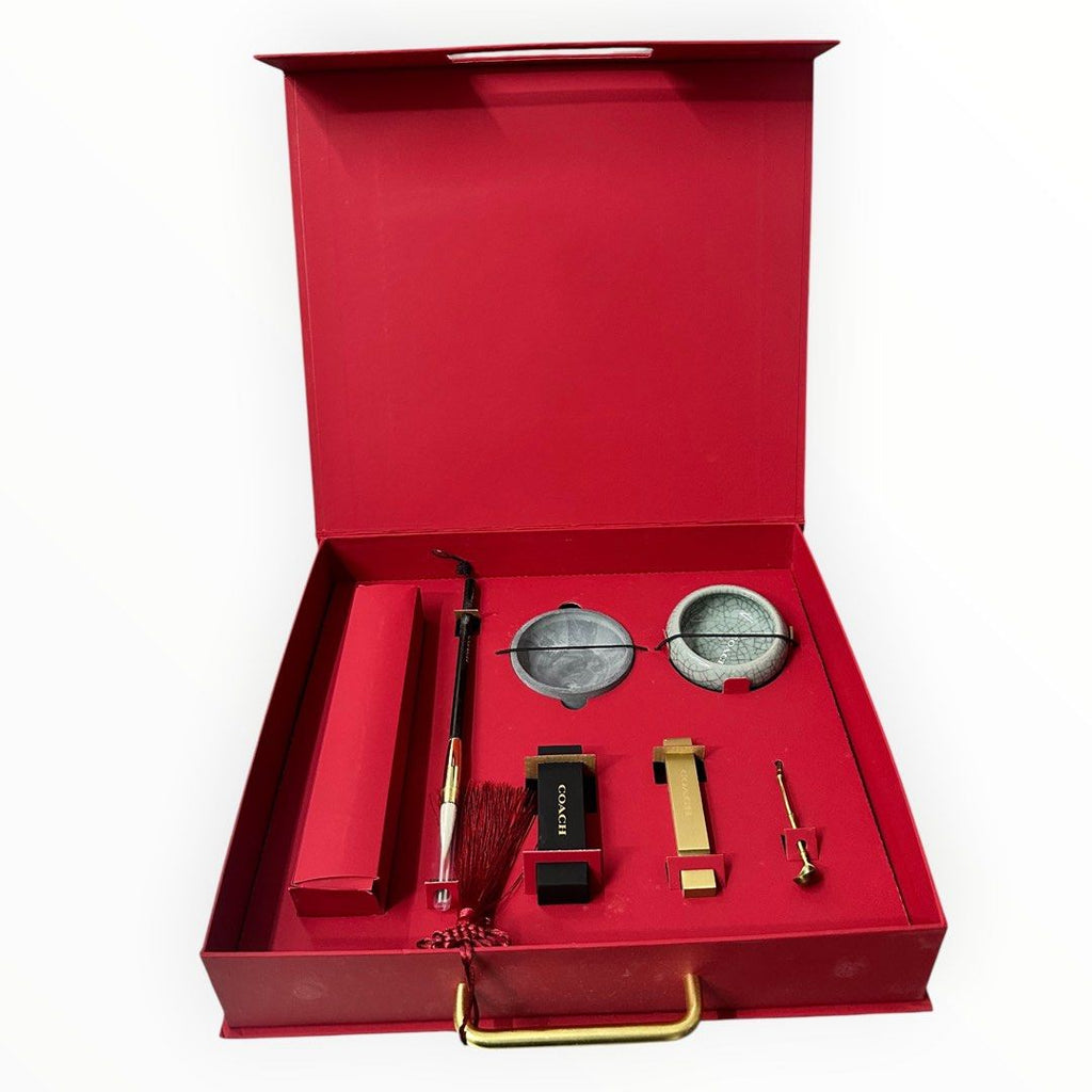 Coach Chinese Stationery Gift Set in  Red Presentation Box