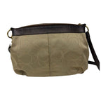 Coach Khaki Signature Logo Shoulder Bag