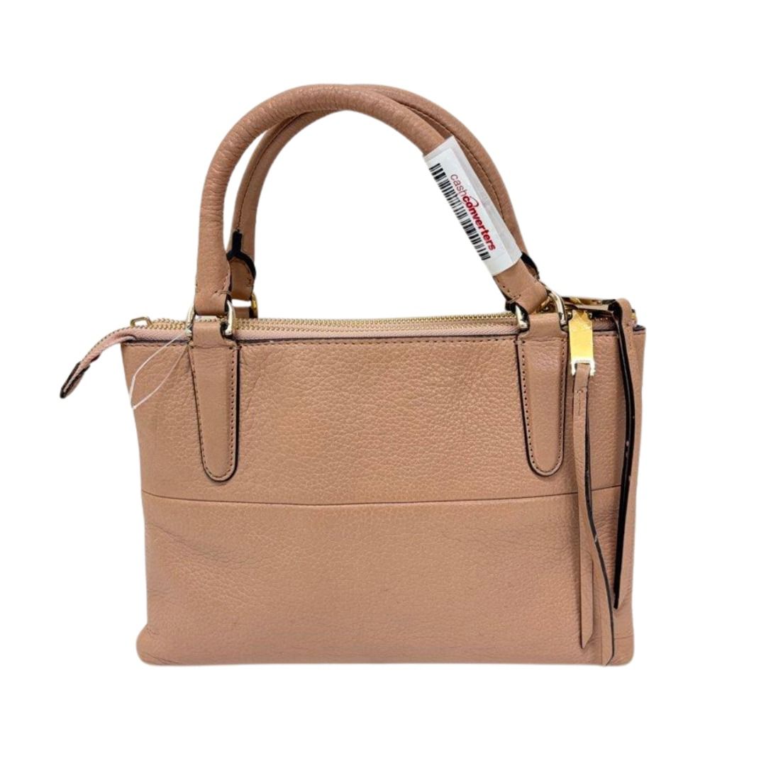 Coach Leather Pink Tote Bag with Shoulder Strap