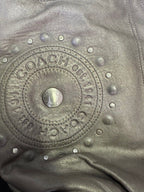 Coach Shoulder bag embossed  leather silver studs