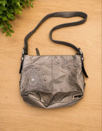 Coach Shoulder bag embossed  leather silver studs