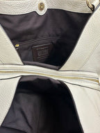 Coach Leather Shoulder Bag – Cream/Off-White