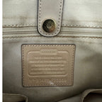 Coach Leather Shoulder Tote Bag
