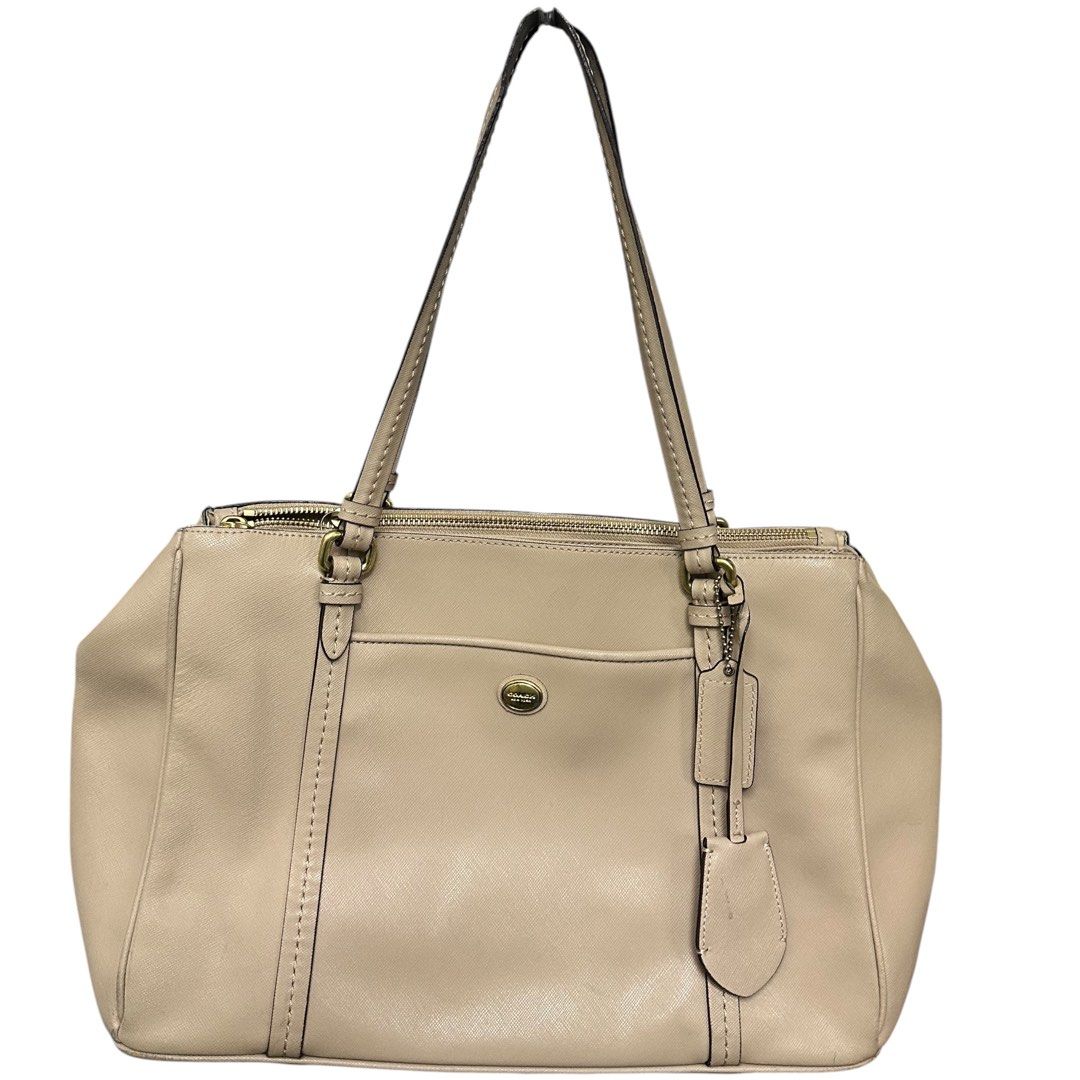 Coach Leather Shoulder Tote Bag