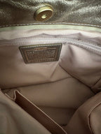 Coach Metallic Leather Shoulder Bag