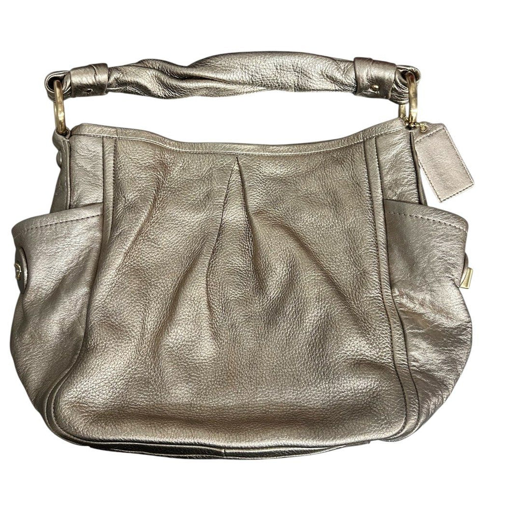 Coach Metallic Leather Shoulder Bag