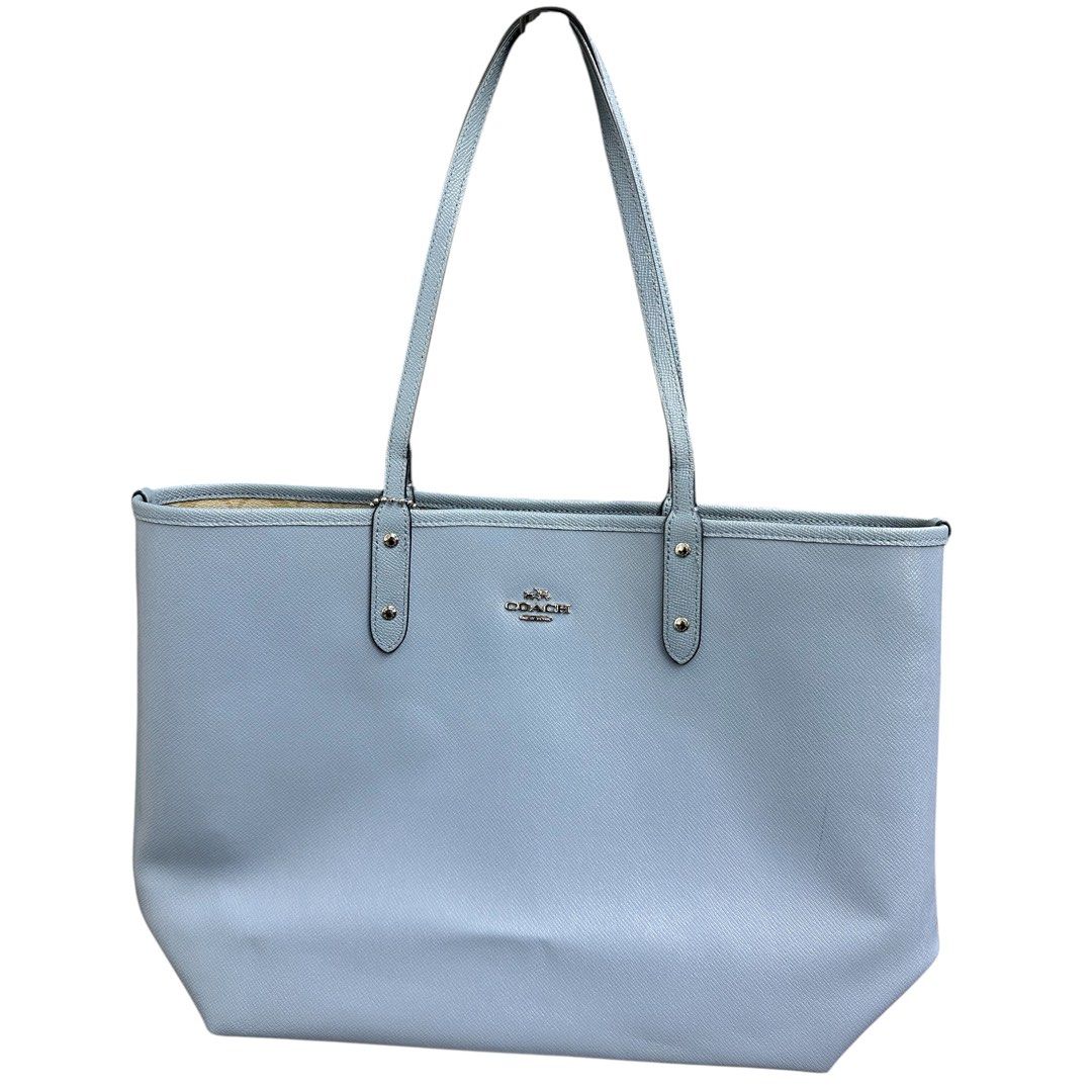 Coach Reversible City Tote  Signature Canvas / Light Blue