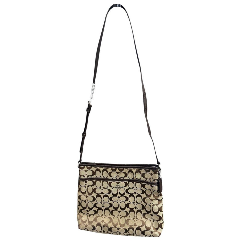 Coach   Signature Crossbody Bag – Khaki Brow