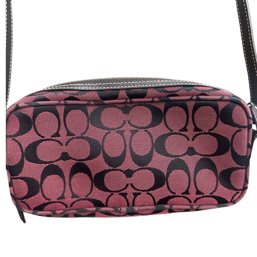 Coach 6078 Shoulder Bag-Plum Red