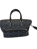 Coach Signature Denim Satchel Handbag (H18 X L27 x W14 cm)