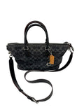 Coach Signature Denim Satchel Handbag (H18 X L27 x W14 cm)