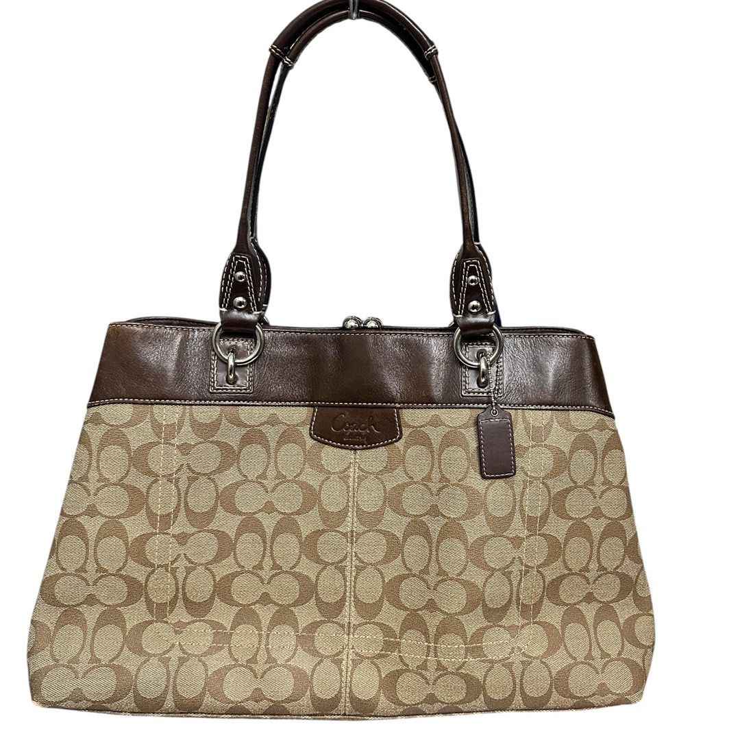 Coach Signature Kisslock Shoulder Tote Bag Main image