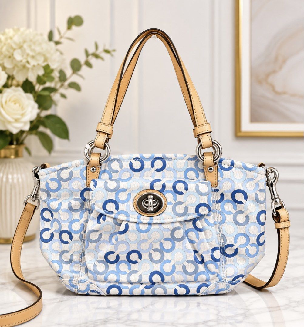 Coach Signature Print Shoulder & Crossbody Bag