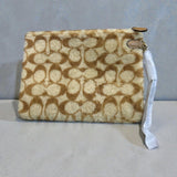 Coach Signature Shearling  Clutch Bag