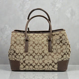 Coach Signature Tote Bag Canvas Biege (H24 x L36 x W16cm)