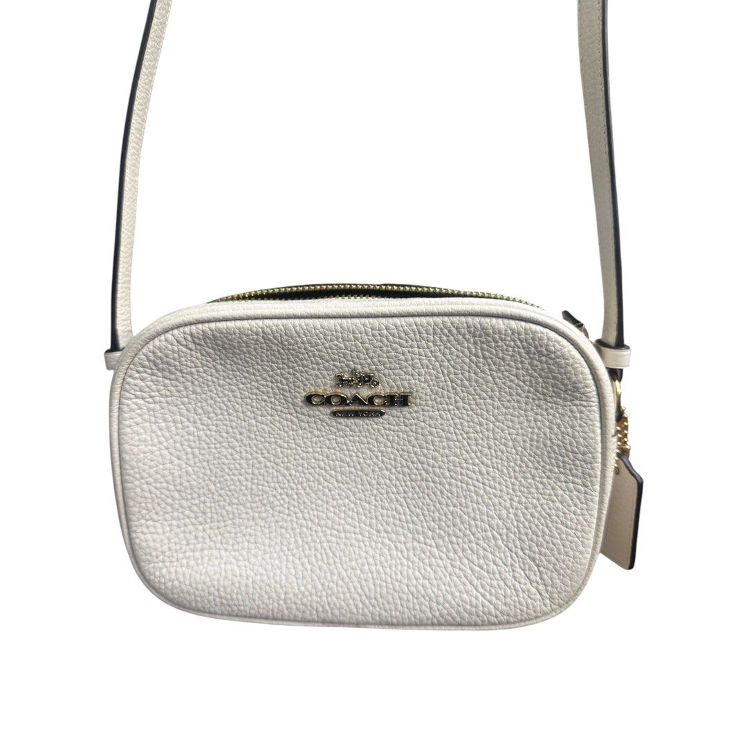 Coach Leather Sling Bag, White