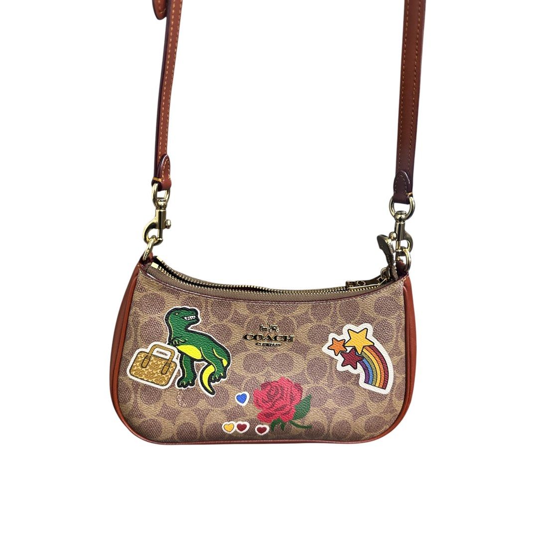 Coach Teri Mini Crossbody Bag In Signature Canvas With Sticker Print Main image