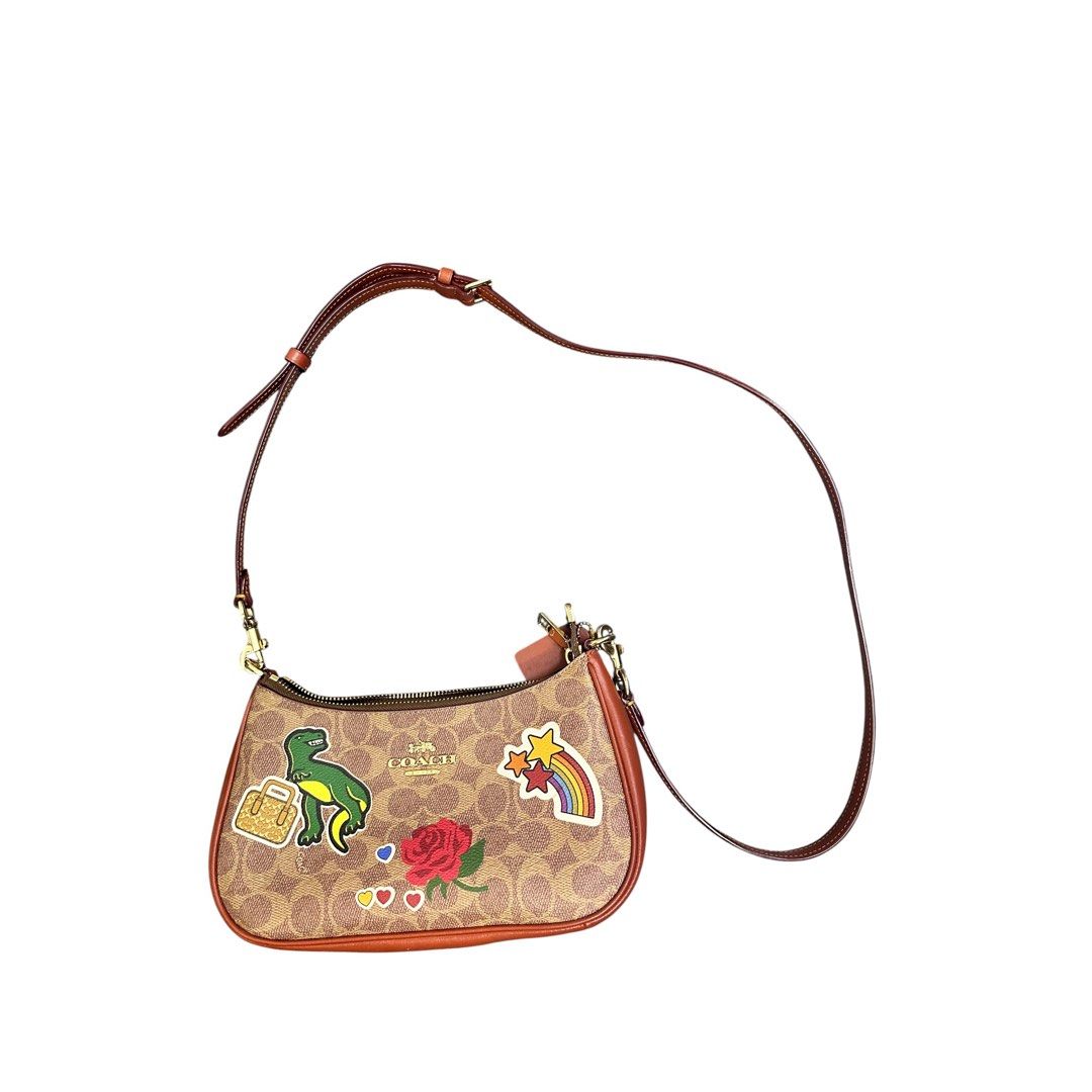 Coach Teri Mini Crossbody Bag In Signature Canvas With Sticker Print