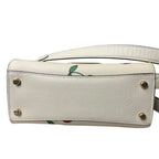 Coach Top-Handle Crossbody Leather Bag with Cherry Print