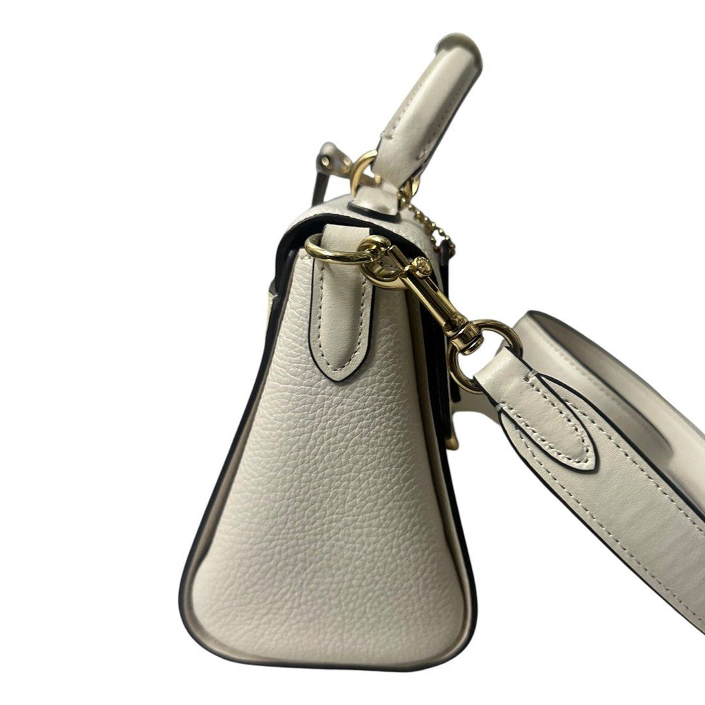 Coach Top-Handle Crossbody Leather Bag with Cherry Print