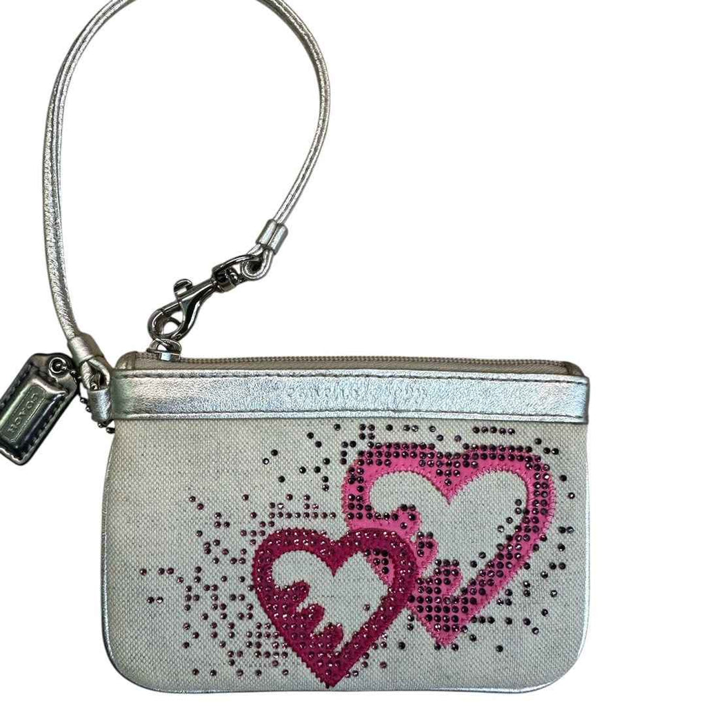 Coach Wristlet Pouch – Heart Rhinestone Design